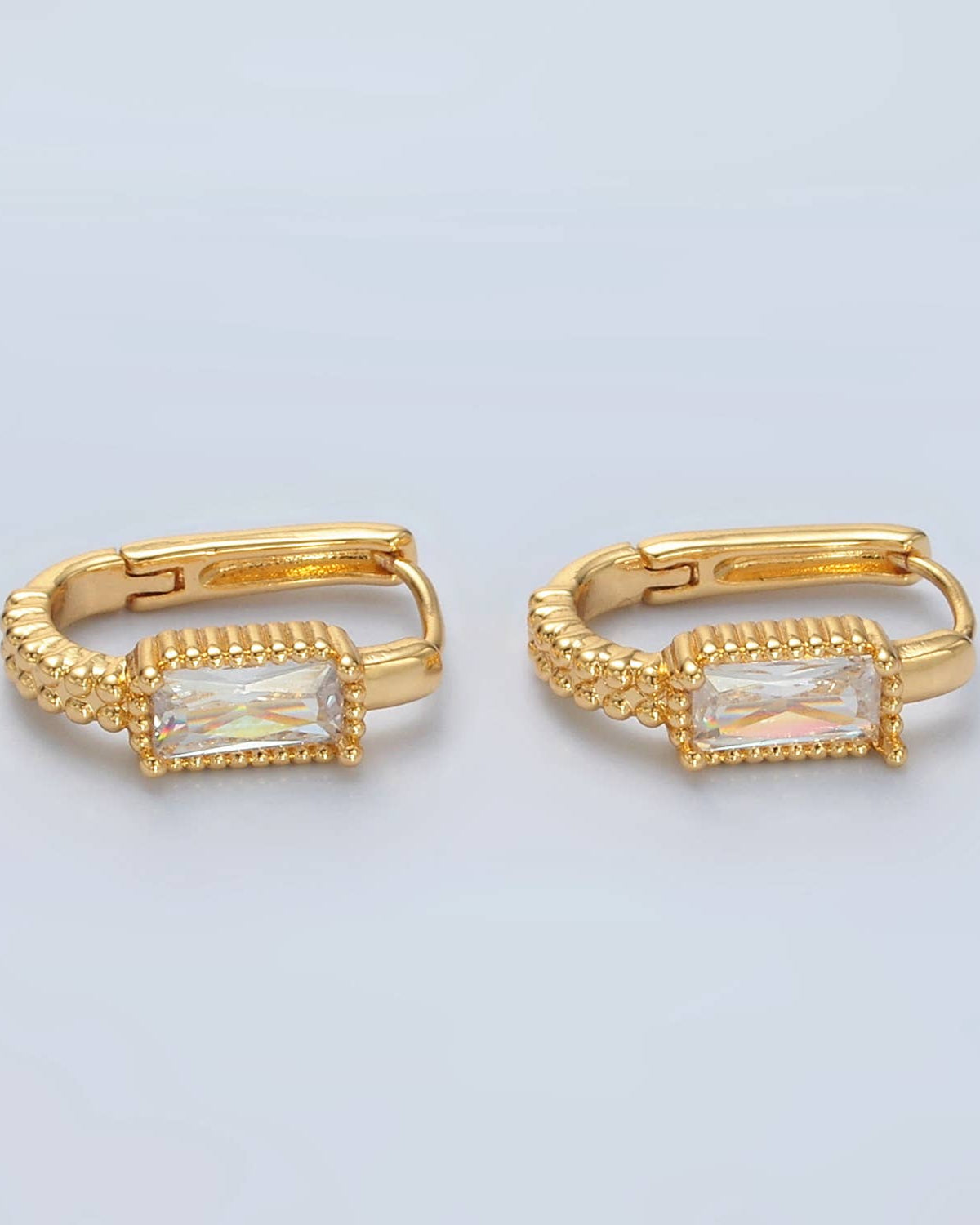Sunlit Chic Huggie Hoop