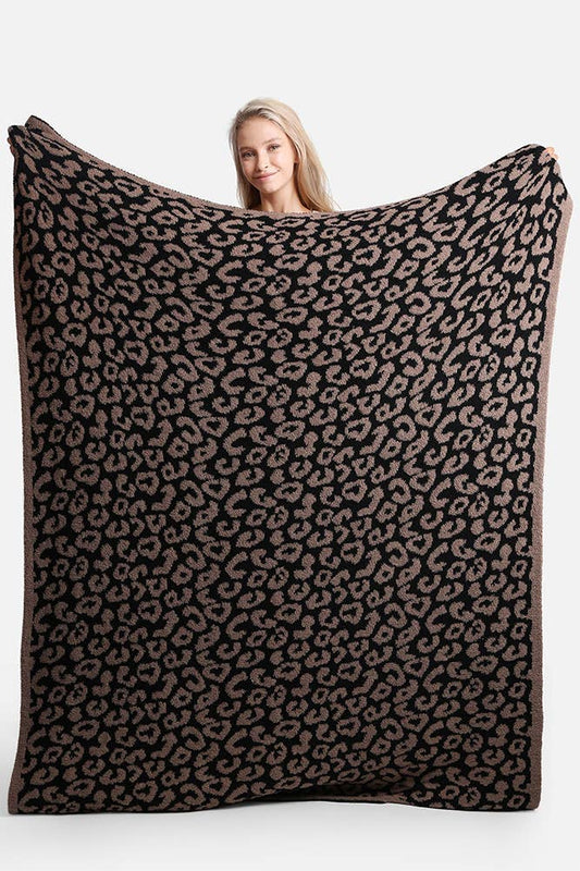 Luxury Soft Leopard Print Throw Blanket