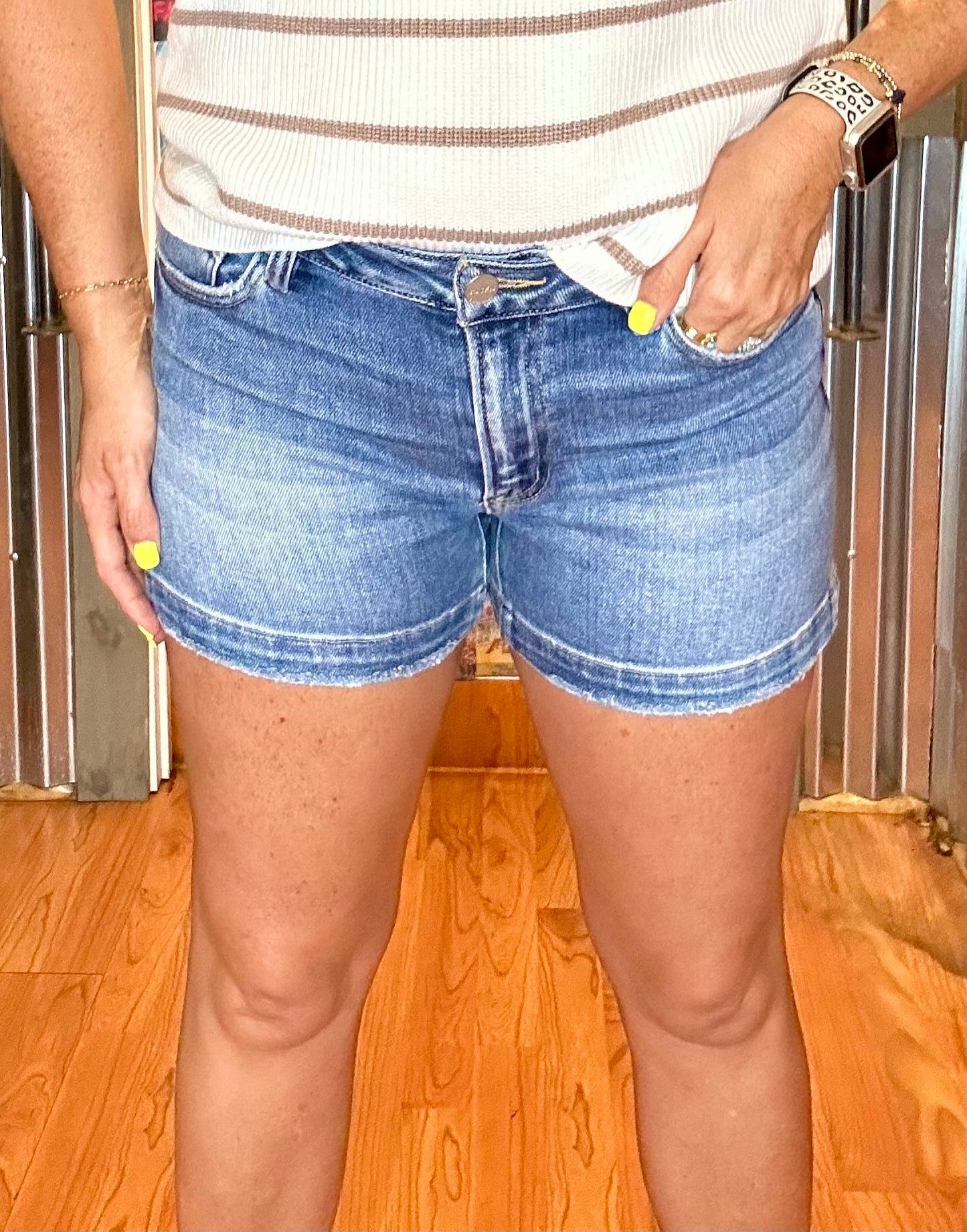 The Perfect Risen Jean Shorts