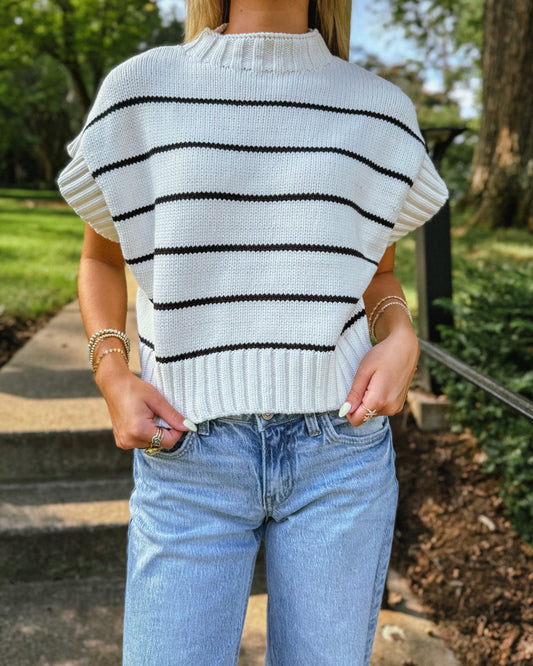 Harbor Stripe Sweater Vest