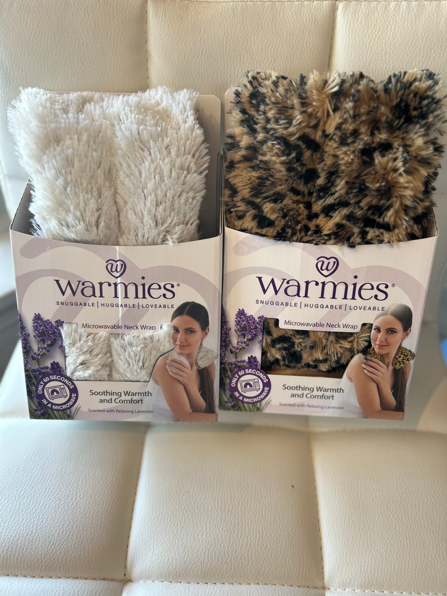 Warmies Marshmallow Brown Neck Wrap